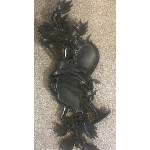 Metal Vintage Burwood Gold Musical Instruments & Sheet Music Wall Plaque 45” For Sale - Image 7 of 7