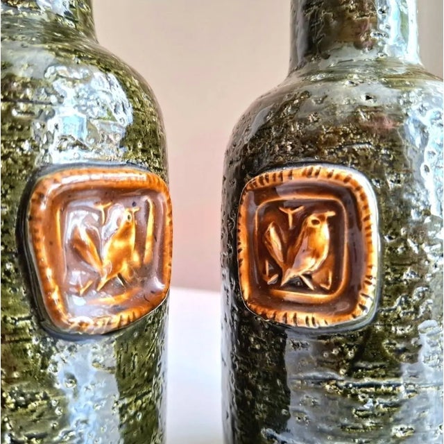 1960s Medallion Table Lamps by Aldo Londi for Bitossi, Italy, 1960s, Set of 2 For Sale - Image 5 of 11