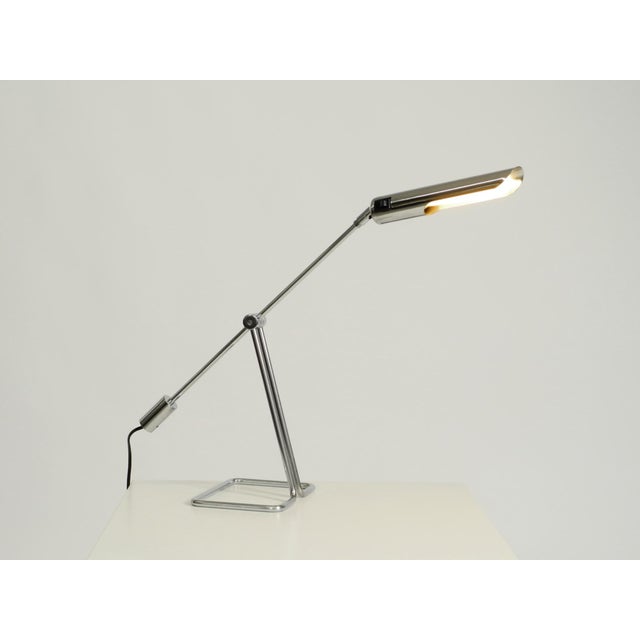 1980s Chrome-Plated Metal Table Lamp by Abo Randers for Ikea, 1980s For Sale - Image 5 of 18