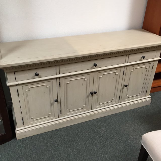 Restoration Hardware Antique White Finished St. James Credenza Chairish