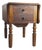 Antique French Extendable Pembroke Drop Leaf Table in Walnut Veneer, 1920s For Sale