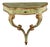Drop-Shaped Console Table in Fir with Faux Marble Finish For Sale