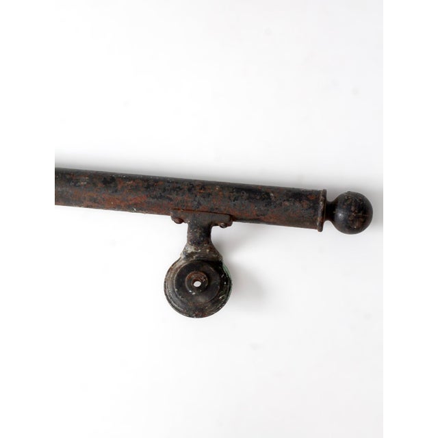Metal Antique Early 20th Century Iron Architectural Handrails For Sale - Image 7 of 18