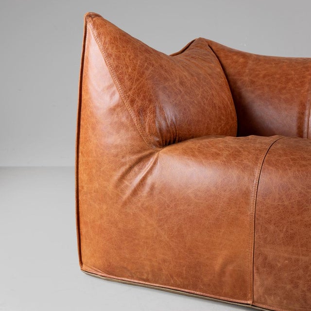 Animal Skin Brown Chair by Mario Bellini for B&B Italia, 1970 For Sale - Image 7 of 14