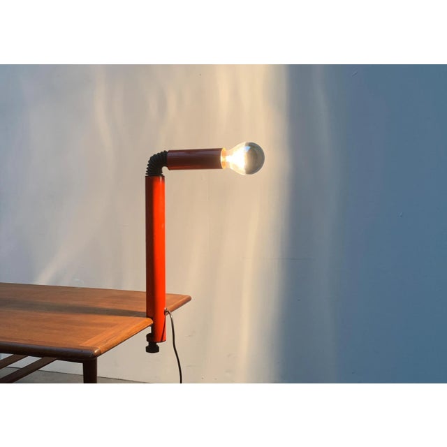 Mid-Century Italian Space Age Periscopio Clamp Table Lamp by Danilo & Corrado Aroldi for Stilnovo For Sale - Image 9 of 18