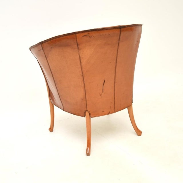 Vintage Italian Leather Armchair from Georgetti Progetti, 1980s For Sale - Image 6 of 14