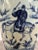 Chinese Early Ming Dynasty Style Warrior Motif Blue & White Porcelaine Vase For Sale - Image 9 of 13