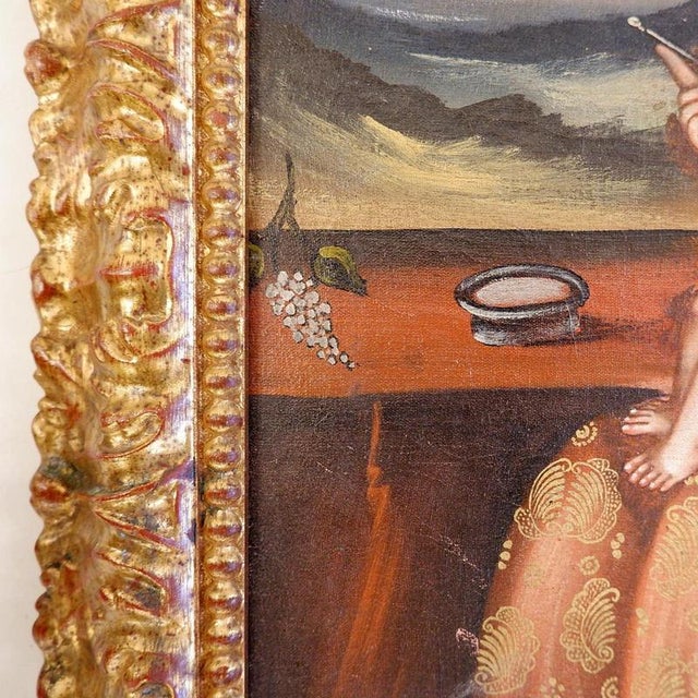 Virgin and Child, Late 19th Century, Oil on Canvas, Framed For Sale - Image 3 of 13