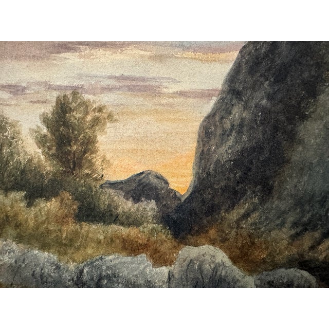 Impressionist Early 20th Century Attributed to Frank Henry Mason Rocky Mountain Stream Landscape Watercolor For Sale - Image 3 of 7