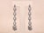 The Daenerys: Antique Platinum & Diamond Dangler Earrings, 2 Pieces For Sale - Image 4 of 8