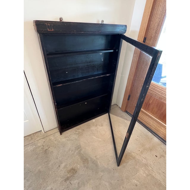 Mid 20th Century Mid 20th Century Country Store Wall Hanging Display Cabinet – For Sale - Image 5 of 5