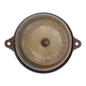 Antique Taylor's Brass & Cast Iron Crank Bell