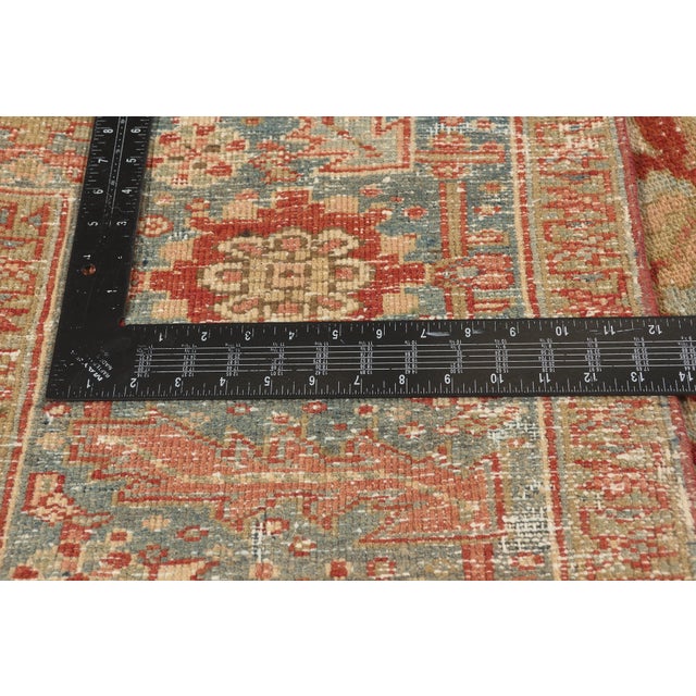 Textile Antique Persian Heriz Rug, 07'07 X 10'10 For Sale - Image 7 of 10