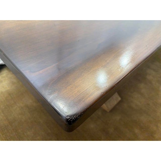 Arhaus Tuscany Dining Table — 118" Handcrafted in Italy | Solid Poplar Wood | Curated Trestle Base For Sale - Image 12 of 18