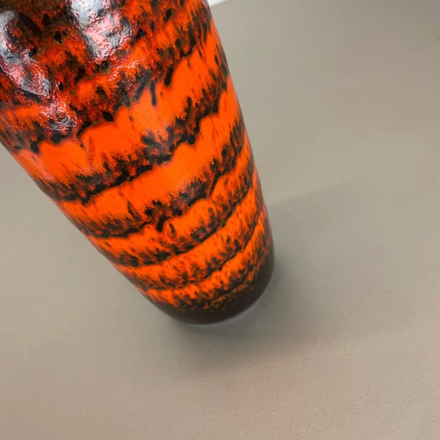 Vintage German Pottery Fat Lava Vase by Ü-Keramik WGP, 1970s For Sale - Image 11 of 16
