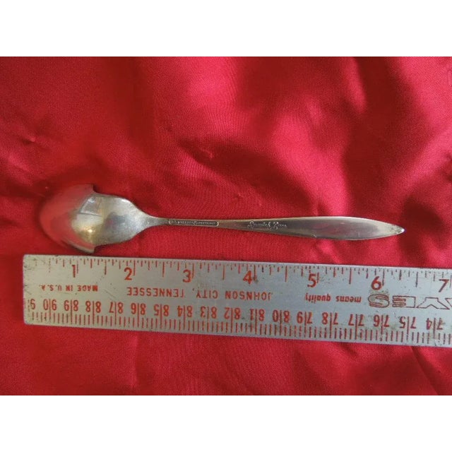 Mid-Century Modern 1960s Wallace Sterling Silver Cheese Scoop - Spanish Lace Pattern For Sale - Image 3 of 4