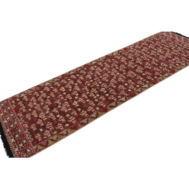 Tribal Rug & Kilim’s Tribal Style Runner Rug in Red With Geometric Bird Pictorials For Sale - Image 3 of 7