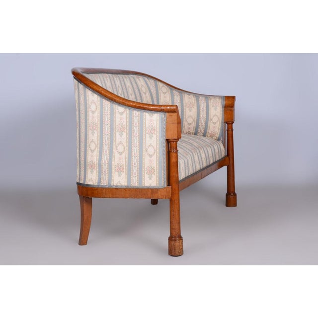 Biedermeier Birch Seating Set, Vienna, Austria, 1830s, Set of 3 For Sale - Image 6 of 17