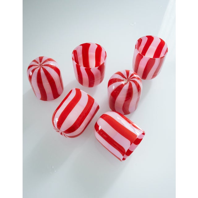 Green Drinking Set by Maryana Iskra for Ribes Studio, Set of 6 For Sale - Image 8 of 14