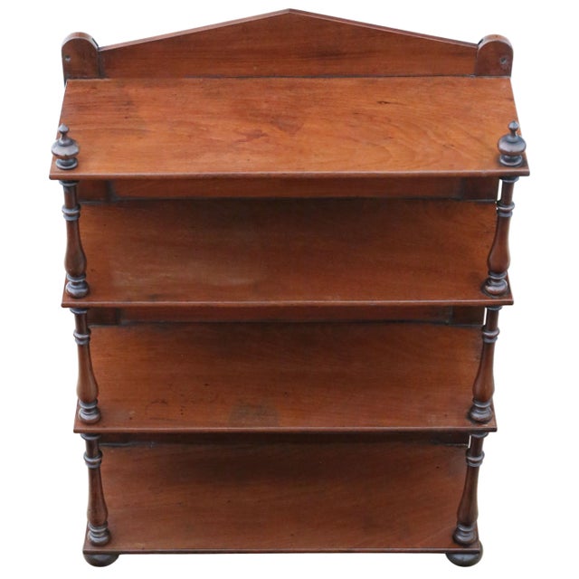 Antique Victorian Mahogany Floor or Wall Shelves, 1870 For Sale - Image 10 of 11