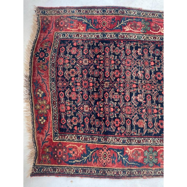 Antique Halvai Bidjar with Growing Vine Border Rug 4 x 20.3 For Sale - Image 9 of 14