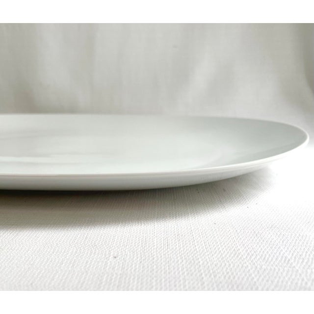 1990s Studio Nova White Serving Platter & Bowl For Sale - Image 4 of 9