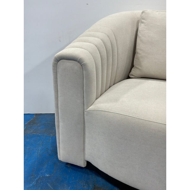 Caracole Caracole Large Modern Channeled Chair For Sale - Image 4 of 9