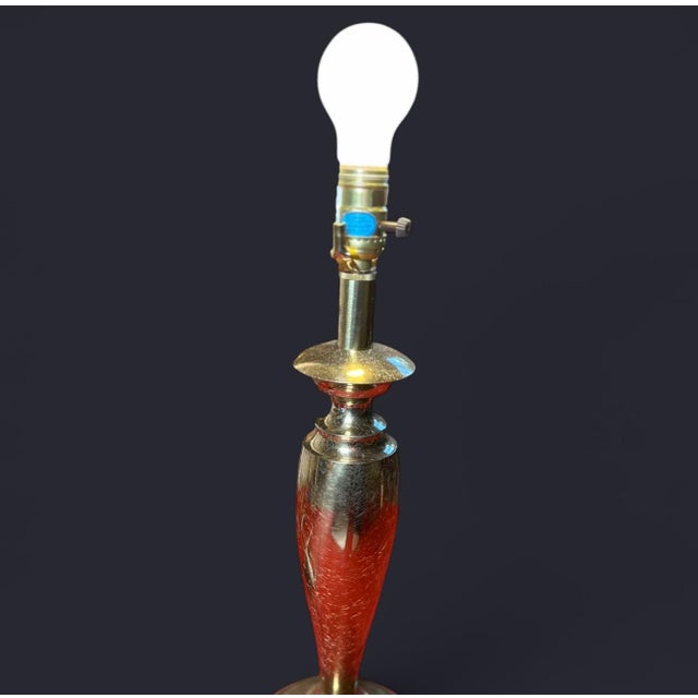 Brass Vintage Stiffel Candlestick Style Brass Lamp For Sale - Image 8 of 10
