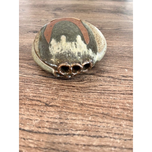 Ceramic Vintage Mini Stem Vase For Sale - Image 7 of 9