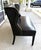 2010s Arhaus Black Tufted Leather Settee For Sale - Image 5 of 12