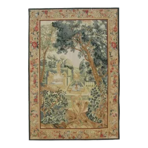 Vintage Woven Fountain Tapestry