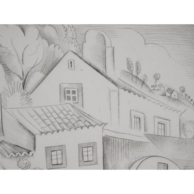 Mily Possoz, Two Young Peasant Women, Original Signed Engraving For Sale - Image 10 of 11