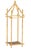Gold leaf finish Iron candleholder Bamboo / Hollywood Regency style 12.3 inches high x 4.3 inches wide x 4.3 inches deep...