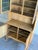 Vintage Danish Oak Hutch Cabinet in Style of Henning Kjærnulf Leaded Glass Bookcase For Sale - Image 4 of 8