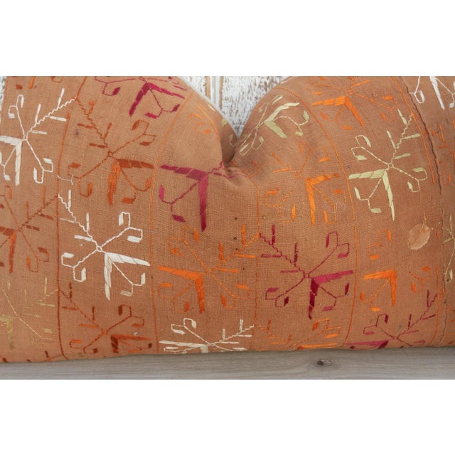 Sahi Antique Indian Folk Lumbar Pillow For Sale In Los Angeles - Image 6 of 10