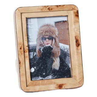 Valberg Burl Veneer Tabletop Photo Frame, 5" x 7" For Sale