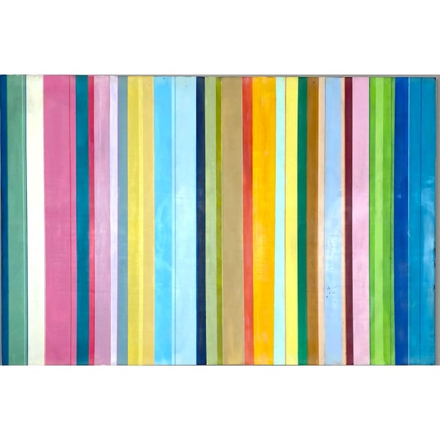 24”x36” on 1” cradled wooden panel. Lots of layers and texture! There may be puddles, pools, drips and runs; it's the...