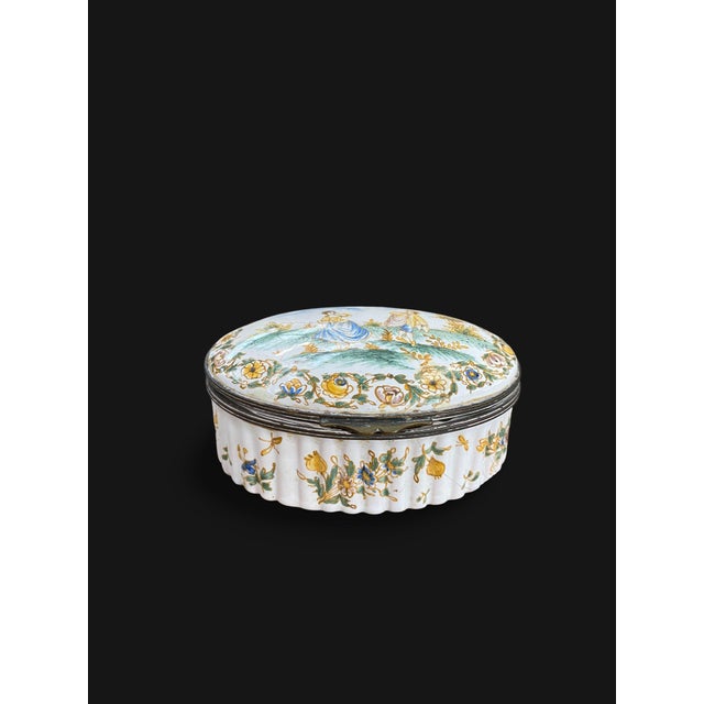 Green Antique French Moustiers Faience Jewelry Box, 1700s For Sale - Image 8 of 14