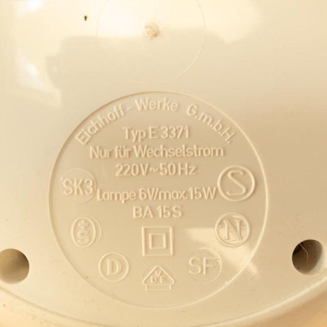 Gold Metal and Plastic Extendable Table Lamp by Eichhoff, 1970s For Sale - Image 8 of 9