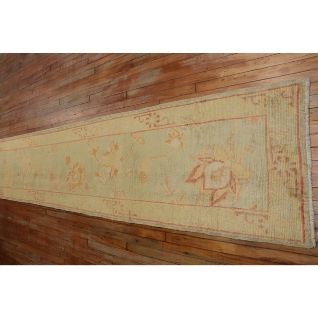 Early 21st Century Turkish Oushak Runner - 2'6" x 21' For Sale - Image 18 of 18