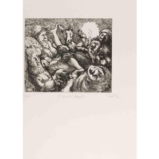 Amedeo Tedeschi Toschi, The Mocked Devil, 1990s, Etching For Sale