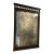 Vintage Antiqued Mirror in Dark Walnut Frame With Moorish Arch Detail For Sale