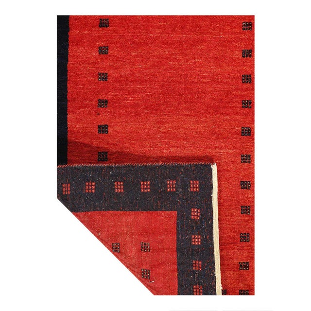 Traditional Pasargad DC Persian Hand Knotted Gabbeh Loribaft Rug For Sale - Image 3 of 3