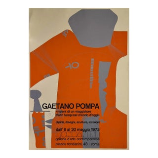 Gaetano Pompa, Visions of An Old-time Traveller in the Present Day World, Vintage Poster, 1973 For Sale