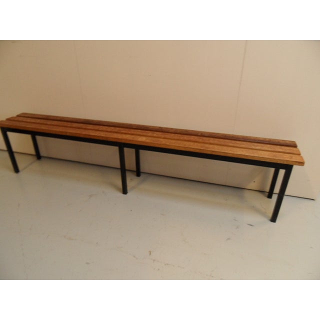 Vintage School Bench, 1950s For Sale - Image 6 of 10