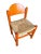 Postmodern Vintage 1970s Italian Hank Loewenstein "Padova" Beechwood & Rush Stacking Dining Chairs - Set of 4 For Sale - Image 3 of 14