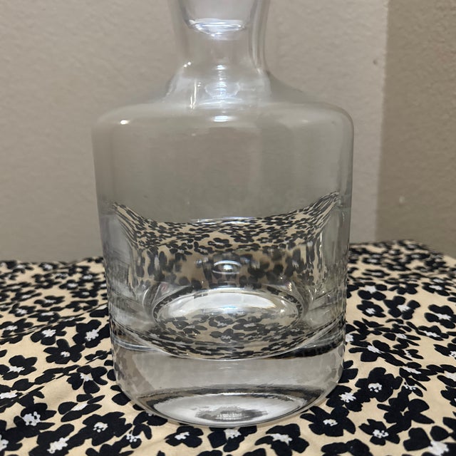 Contemporary 1970s Krosno Glass Decanter For Sale - Image 3 of 8