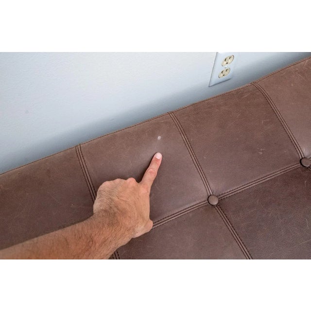 2010's Fendi Casa Cosima Dormouse Leather Chaise Lounge For Sale - Image 11 of 12