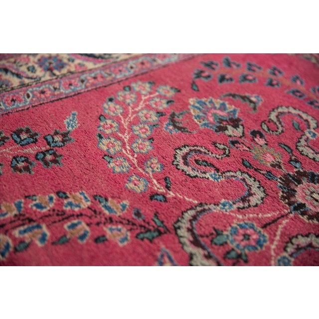 Vintage Meshed Rug Runner 3'4" X 16'1" For Sale - Image 10 of 12