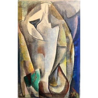 Vivaldo Martini, Abstract Composition No. 2, Oil on Canvas For Sale